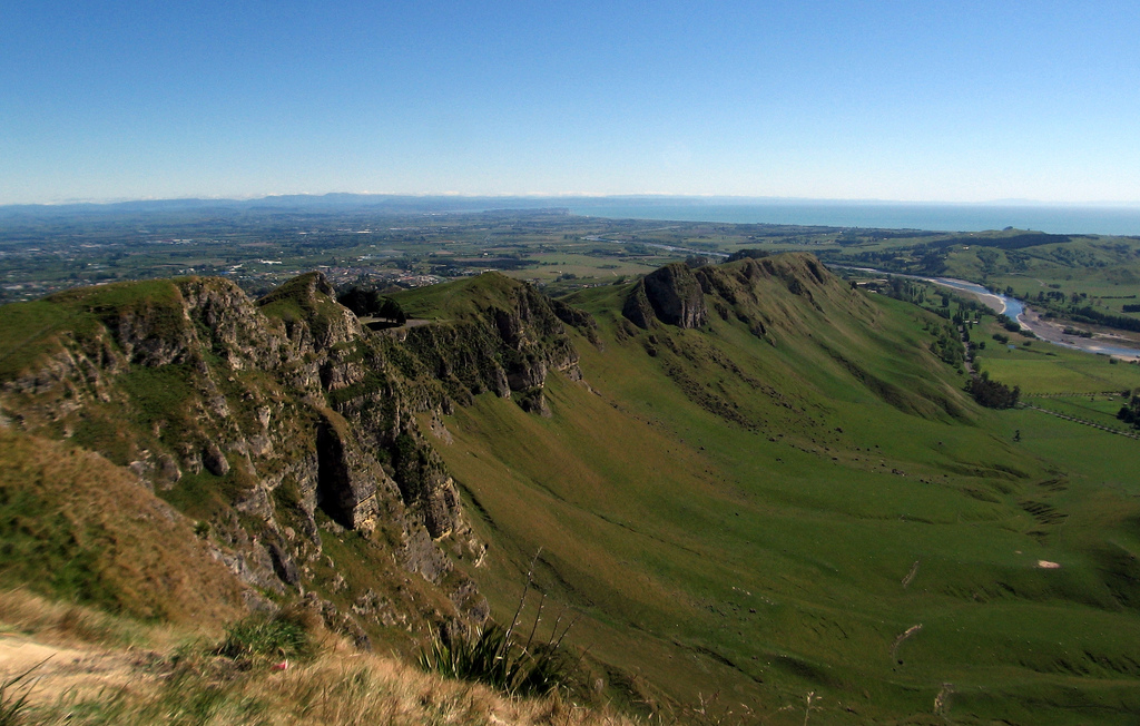Te Mata Peak rising over the Heretaunga Plains