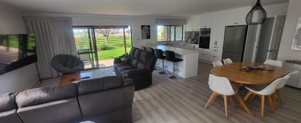 Cottage lounge and kitchen