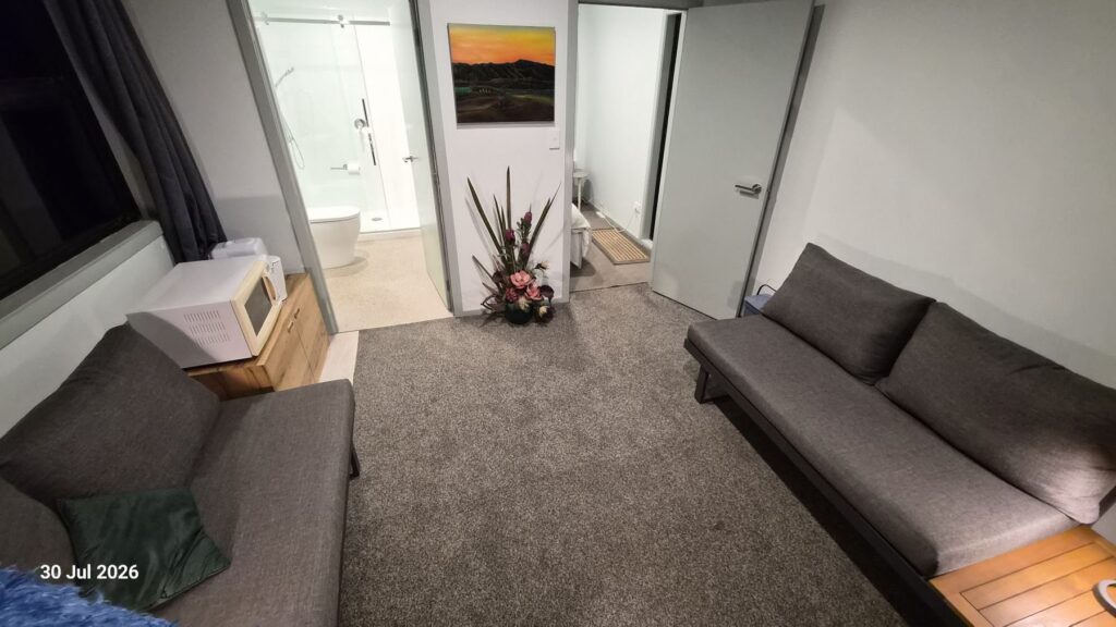 The Droplet entry and sitting area